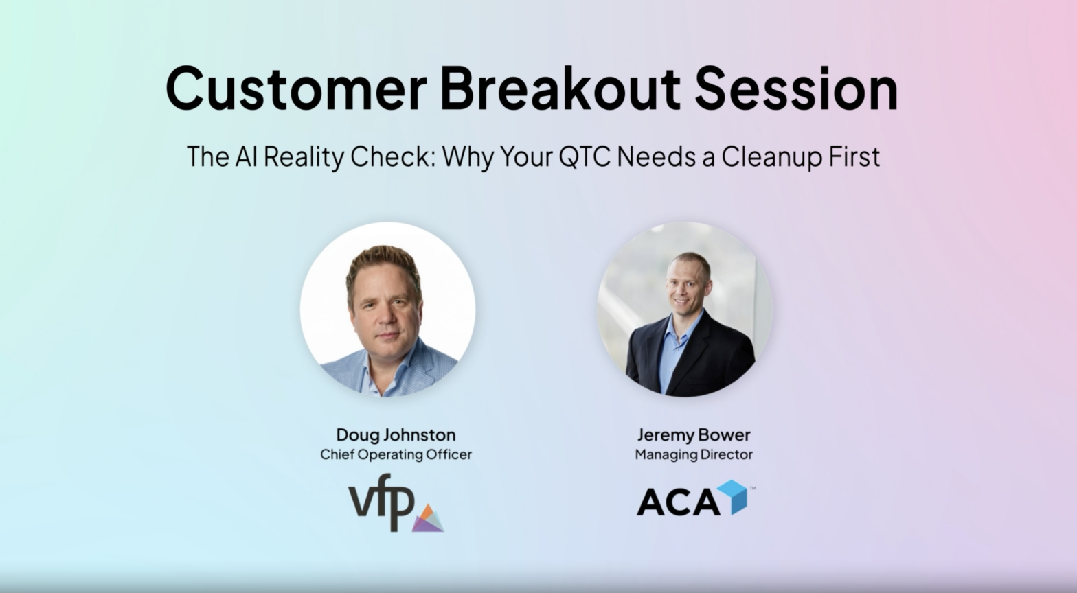 ACA Global and VFP live session
