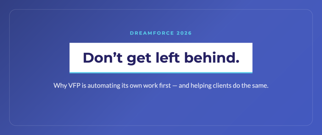 dreamforce 2026 POV from VFP